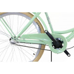 Dámsky retro bicykel 26" Lavida 3-prevodový Mätový, krémové kolesá